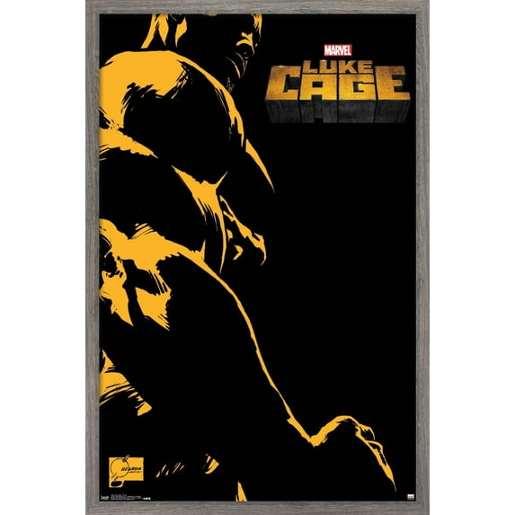 Marvel Comics TV - Luke Cage - One Sheet Wall Poster, 22.375" x 34", Framed