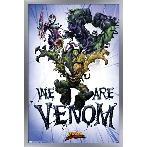 Marvel Comics TV - Spider- Man: Maximum Venom - We Are Venom Wall Poster, 14.725" x 22.375", Framed