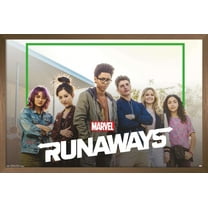 Marvel Comics TV - The Runaways - TV One Sheet Wall Poster, 14.725" x 22.375", Framed