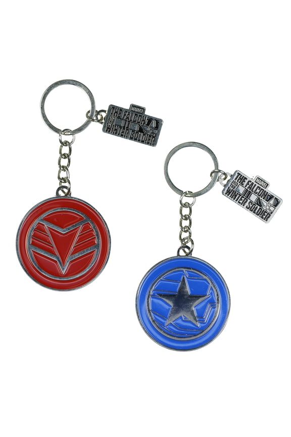 Marvel Comics The Falcon and the Winter Soldier Enamel Keychain 2-Piece Set