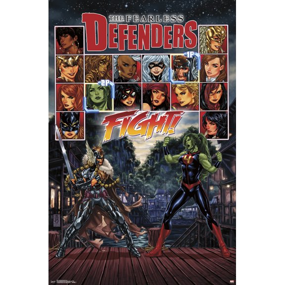 Marvel Comics - The Fearless Defenders - Fight! Wall Poster, 22.375" x 34"