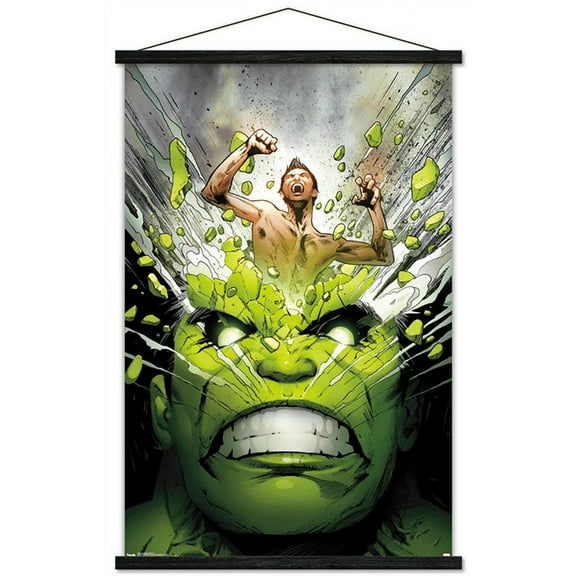Marvel Comics - The Incredible Hulk - Cover #171 Wall Poster with Wooden Magnetic Frame, 22.375" x 34"
