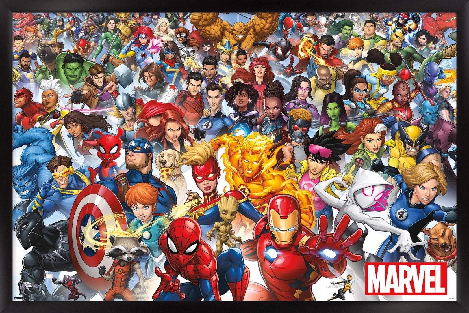 Marvel Comics The Marvel Lineup 2023 Wall Poster, 22.375" x 34