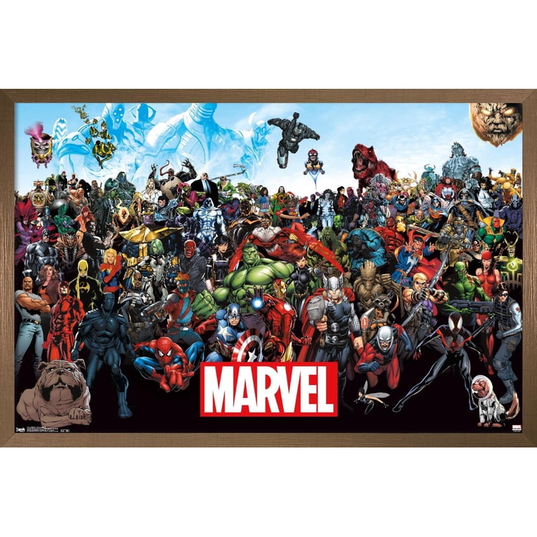 Marvel Comics - The Marvel Lineup Wall Poster, 22.375