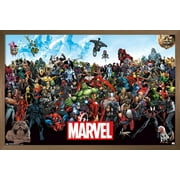 Marvel Comics - The Marvel Lineup Wall Poster, 22.375 x 34, Framed