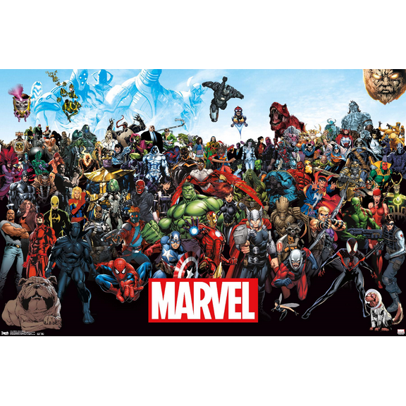 Marvel Comics - The Marvel Lineup Wall Poster, 22.375" x 34"