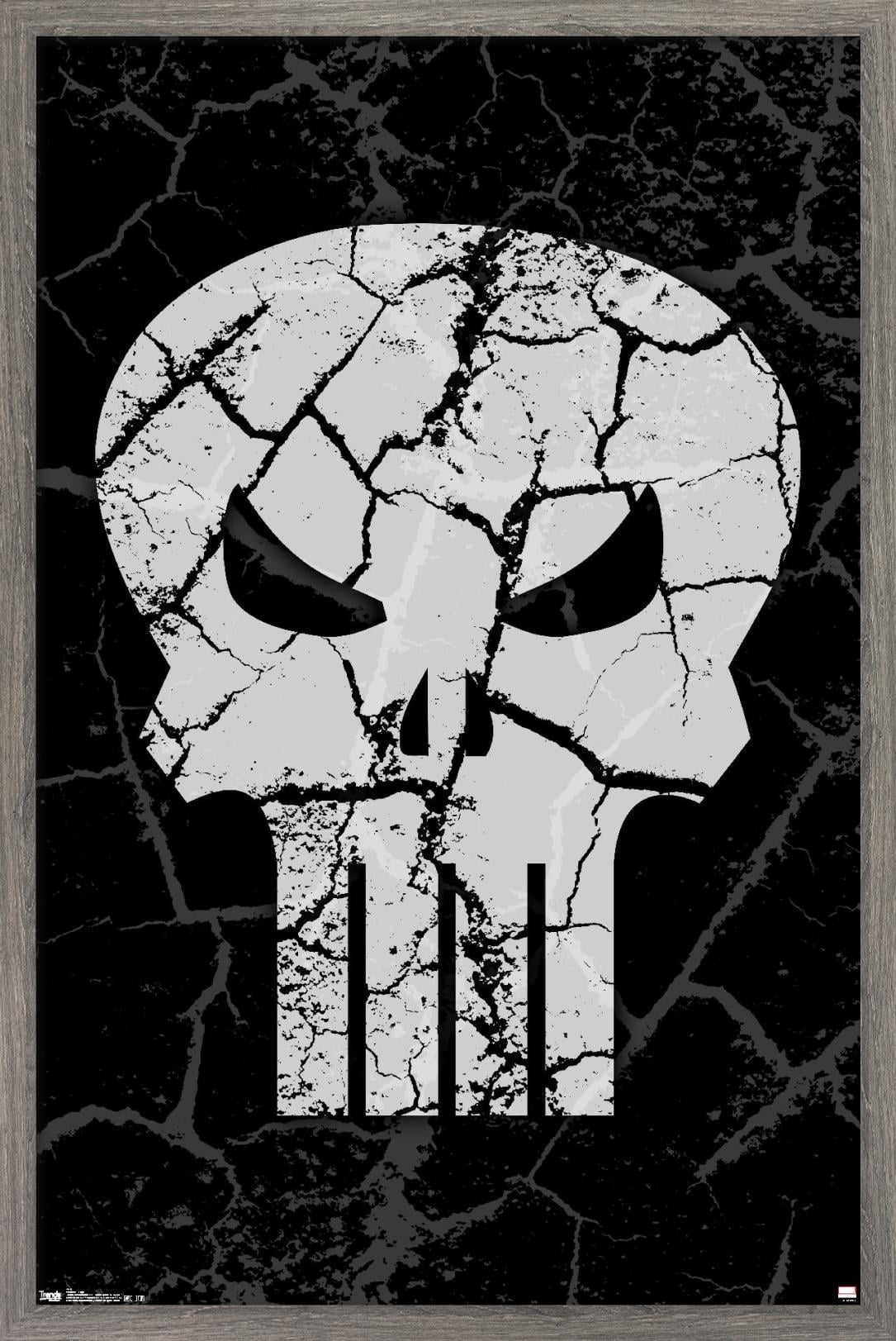 Marvel Comics - The Punisher - Logo 24.25" x 35.75" Framed Poster by Trends International