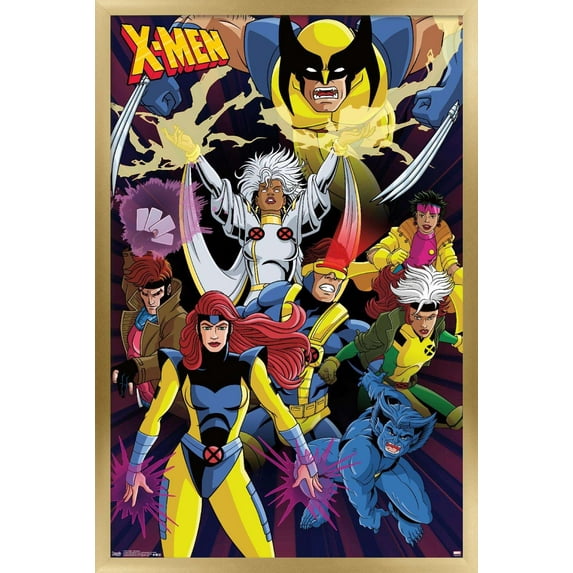Marvel Comics - The X-Men - Awesome Wall Poster, 14.725" x 22.375", Framed