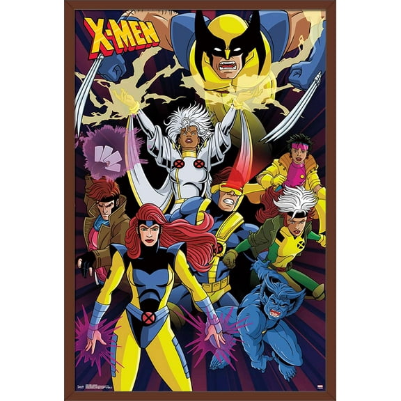 Marvel Comics - The X-Men - Awesome Wall Poster, 22.375" x 34", Framed