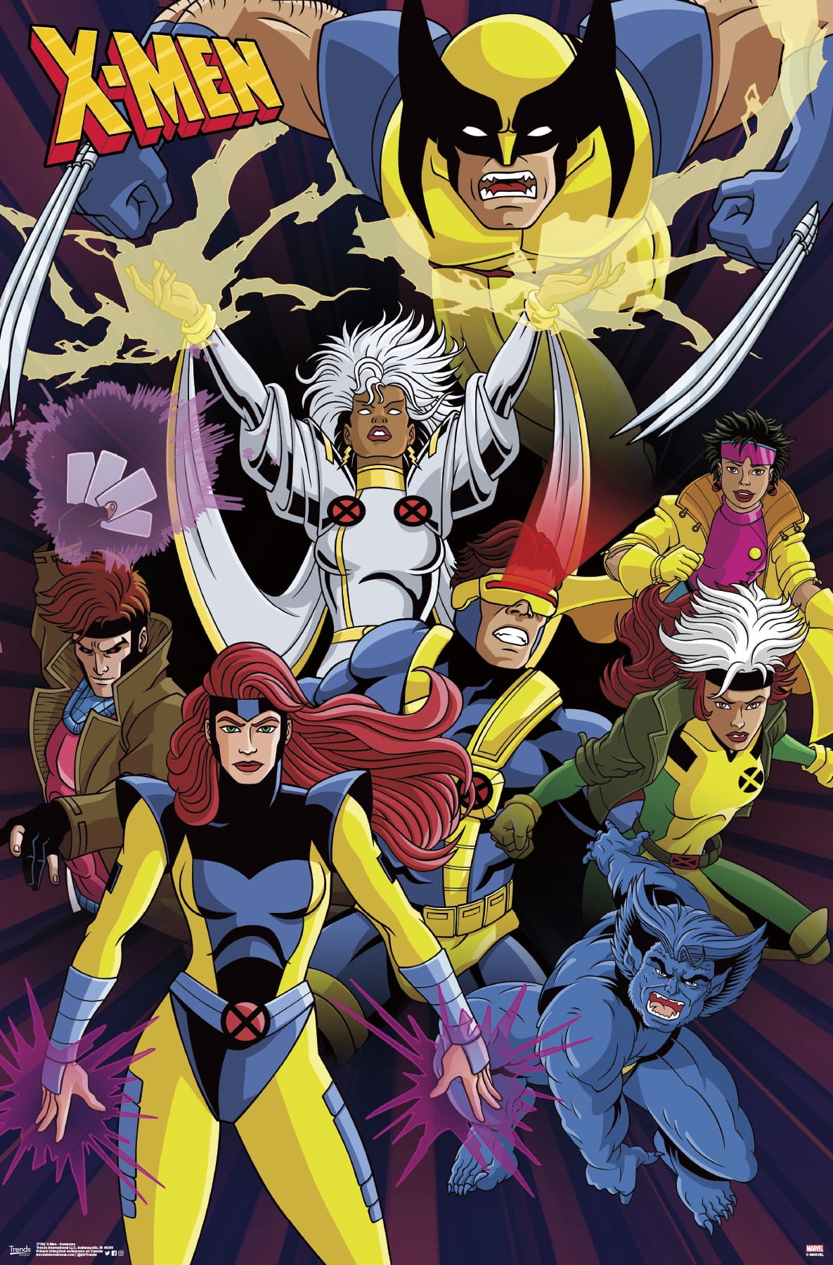 エックスメン　アートパネル Marvel Comics - The X-Men - Awesome Wall Poster, 22.375