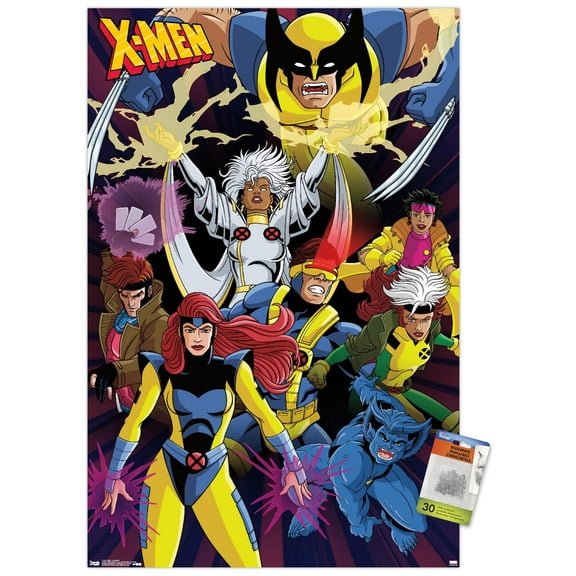 Marvel Comics The X-Men - Awesome Wall Poster with Push Pins, 22.375" x 34"
