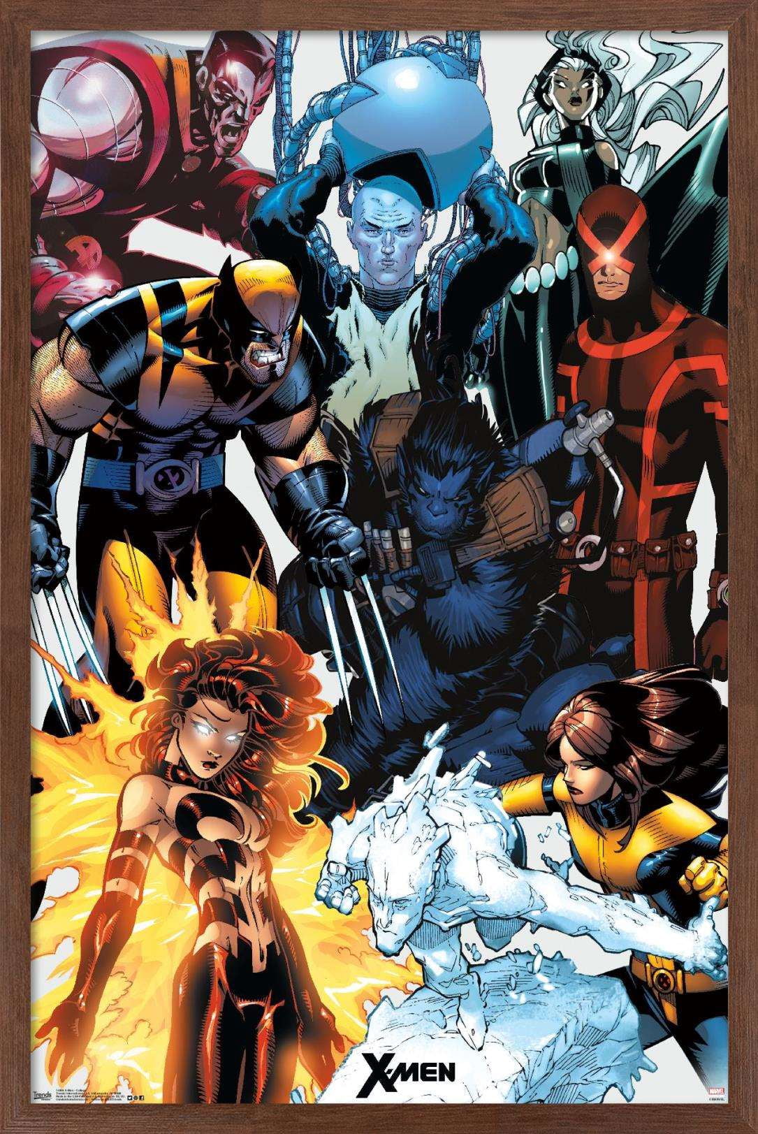 Marvel Comics - The X-Men - Collage Wall Poster, 14.725" x 22.375", Framed
