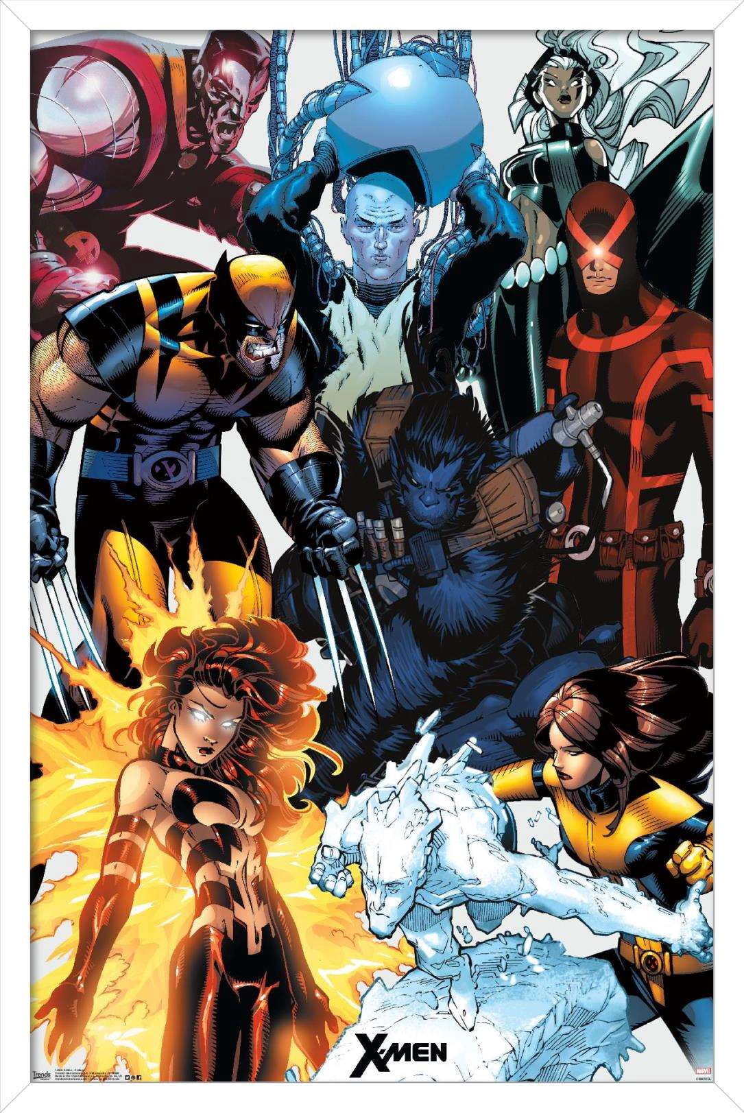 Marvel Comics - The X-Men - Collage Wall Poster, 14.725" x 22.375", Framed