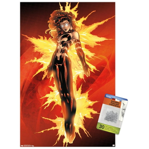 Marvel Comics - The X-Men: Dark Phoenix - Team Wall Poster with Push Pins, 14.725" x 22.375"