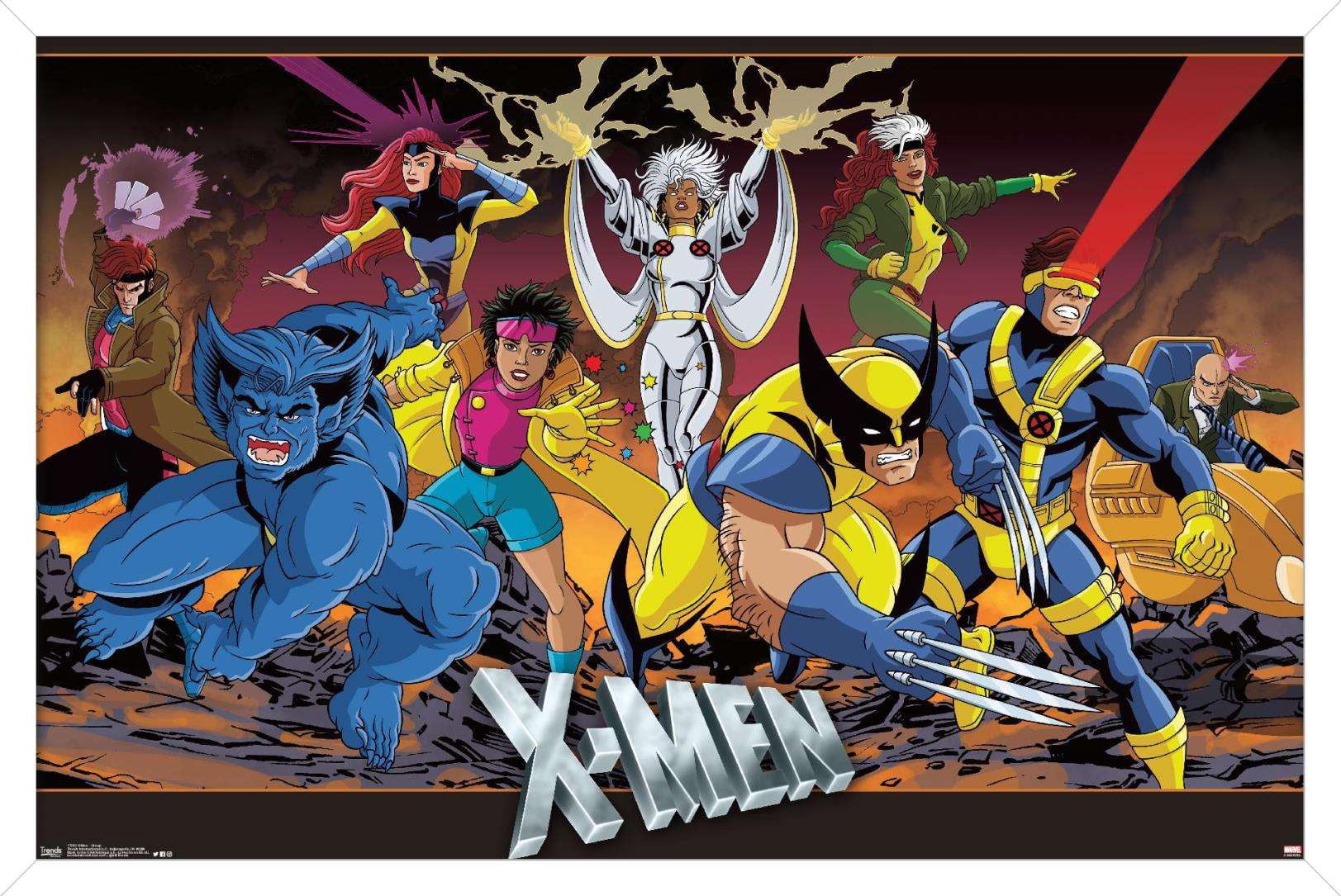 Marvel Comics - The X-Men - Group Wall Poster, 14.725" x 22.375", Framed