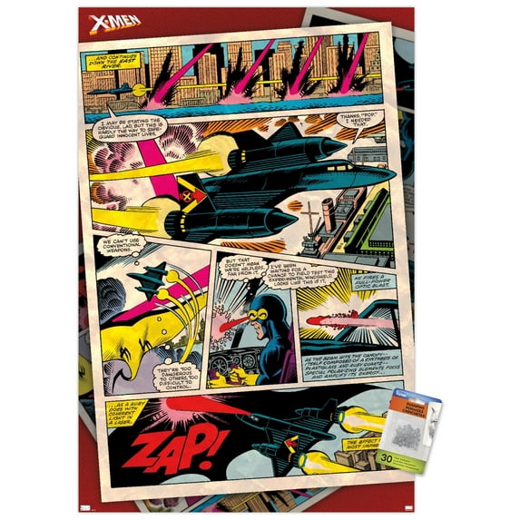 Marvel Comics - The X-Men - X-Jet Cyclops Wall Poster with Pushpins, 22.375" x 34"