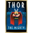 thumbnail image 1 of Marvel Comics - Thor - Art Deco Wall Poster, 14.725" x 22.375", Framed, 1 of 3