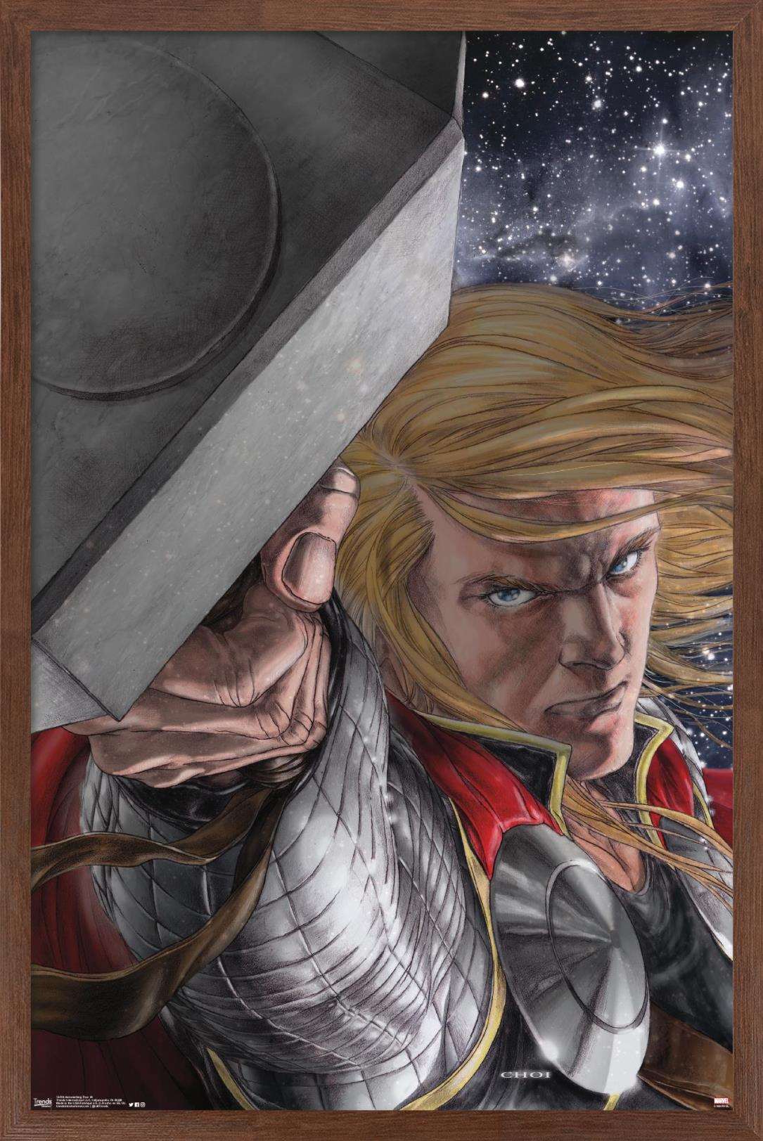 Marvel Comics - Thor - Astonishing 4 Wall Poster, 14.725" x 22.375", Framed