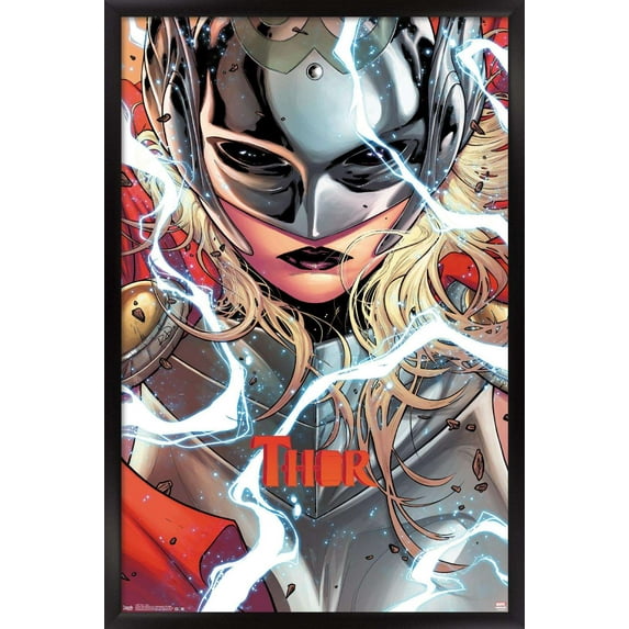 Marvel Comics - Thor - Jane Wall Poster, 14.725" x 22.375", Framed