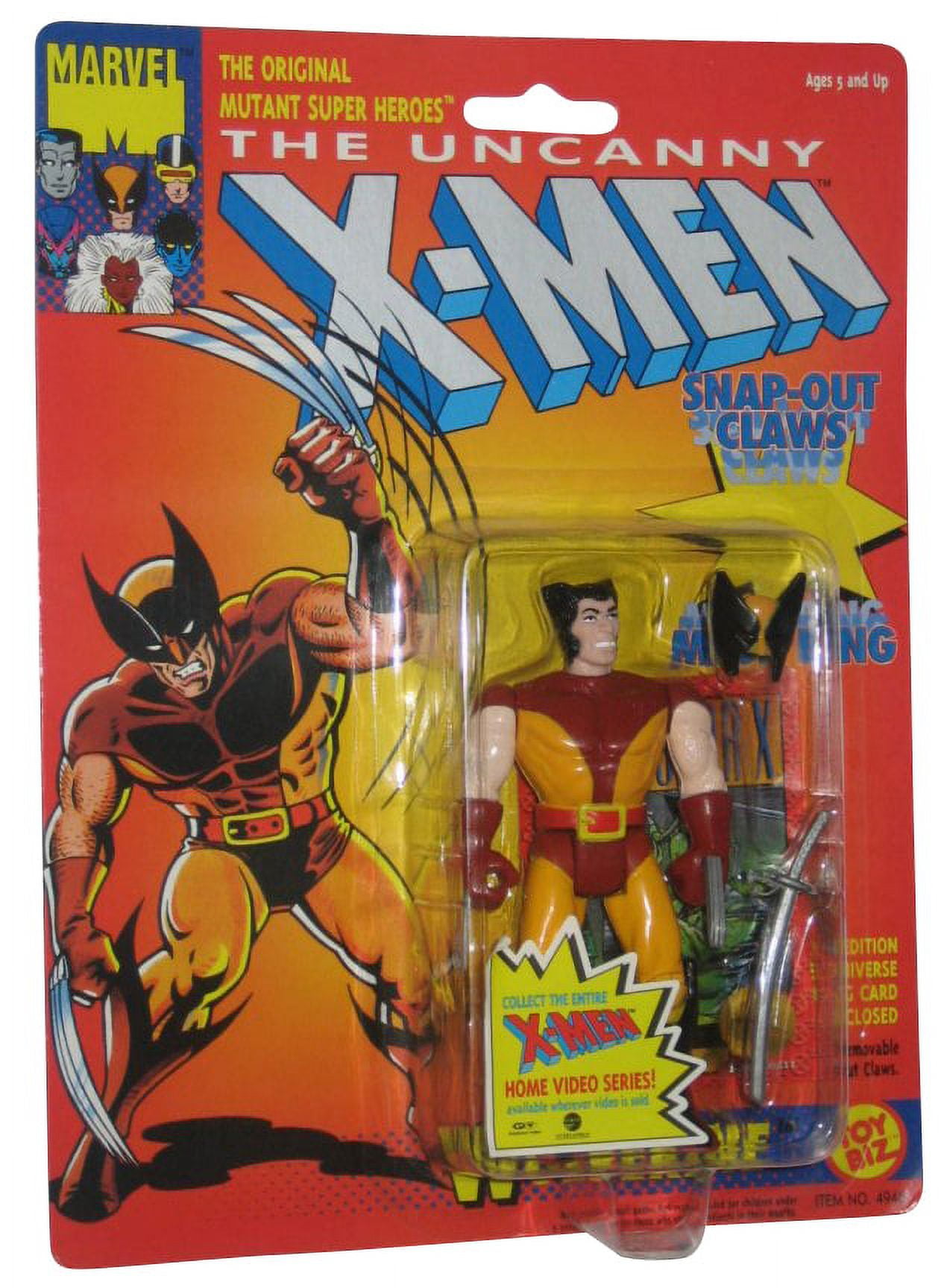 Marvel Comics Uncanny X-Men Wolverine Snap Out Claws Toy Biz Figure