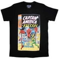 thumbnail image 1 of Marvel Comics Unisex T-Shirt: Captain America & Falcon Comic Cover (Medium), 1 of 4