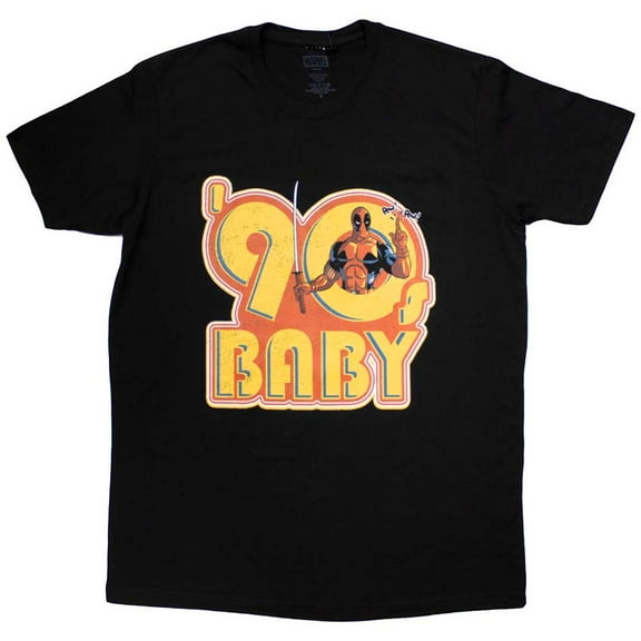 Marvel Comics Unisex T-Shirt: Deadpool '90s Baby (Small)