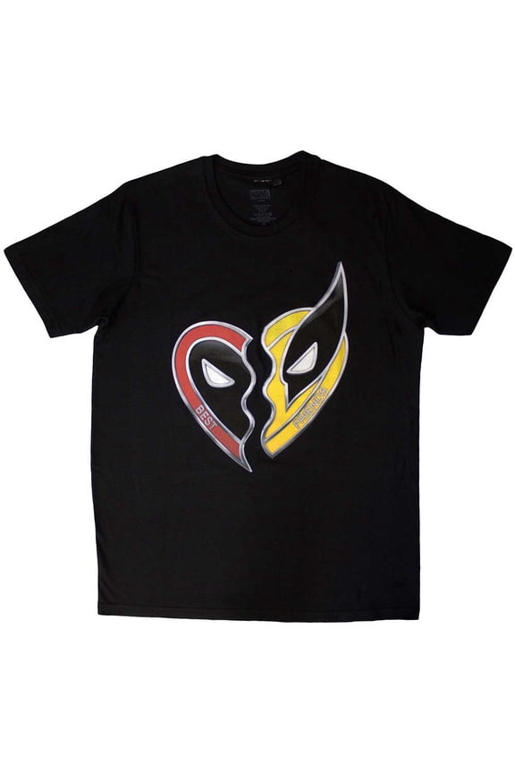 Marvel Comics Unisex T-Shirt: Deadpool Best Friends (Large)