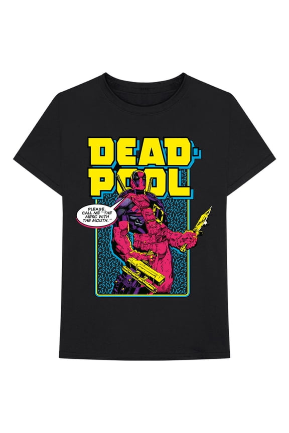 Marvel Comics Unisex T-Shirt Deadpool Comic Merc (Large)