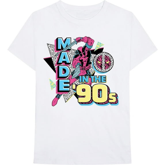 Marvel Comics Unisex T-Shirt Deadpool Made In The 90s (Small)