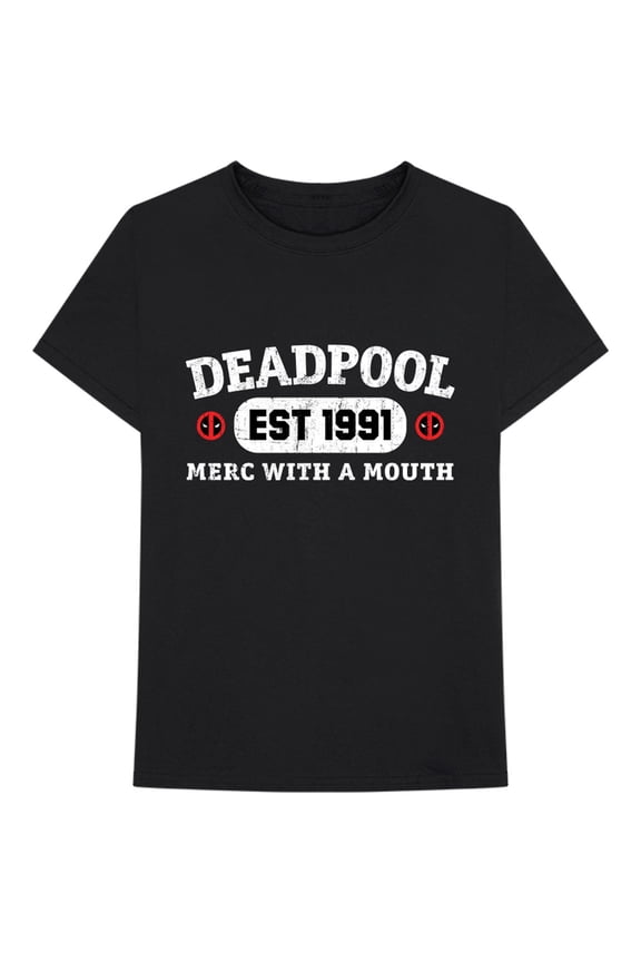 Marvel Comics Unisex T-Shirt Deadpool Merc With A Mouth (Small)