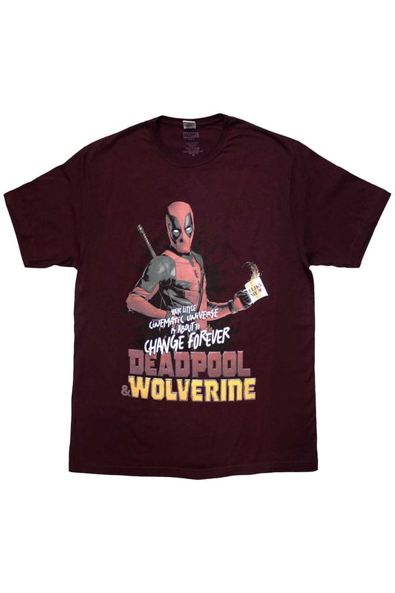Marvel Comics Unisex T-Shirt: Deadpool & Wolverine Change Universe (Large)