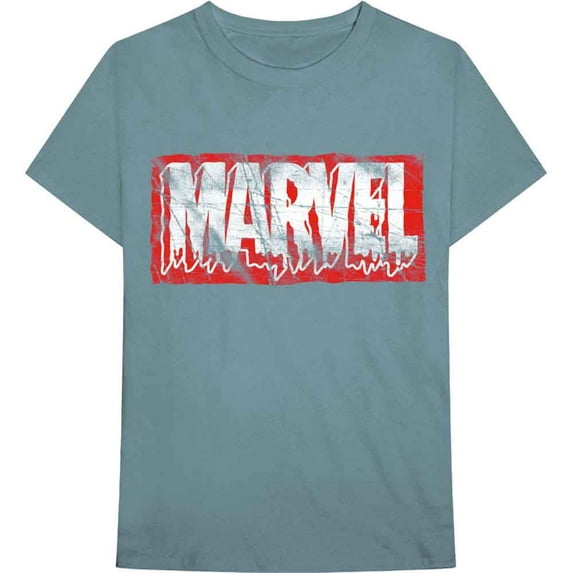 Marvel Comics Unisex T-Shirt Distressed Dripping Logo (Small)