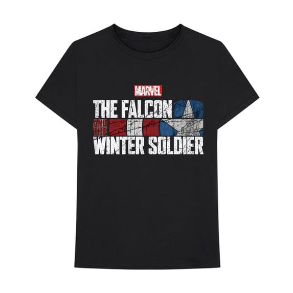 Marvel Comics Unisex T-Shirt Falcon & Winter Soldier Text Logo (XX-Large)