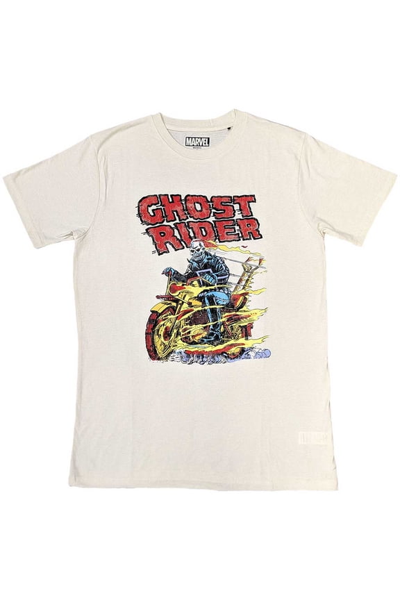 Marvel Comics Unisex T-Shirt: Ghost Rider Bike