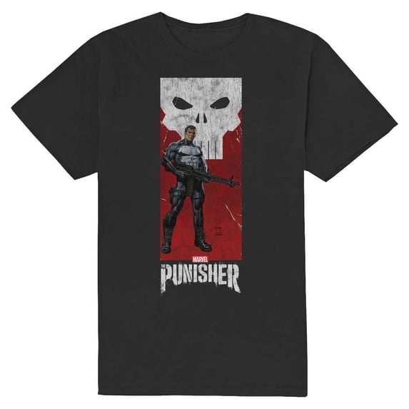 Marvel Comics Unisex T-Shirt Holding Gun (XX-Large)
