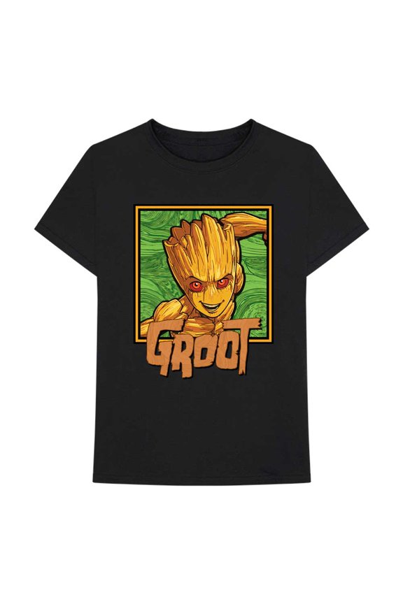 Marvel Comics Unisex T-Shirt I am Groot - Groot Square (Large)
