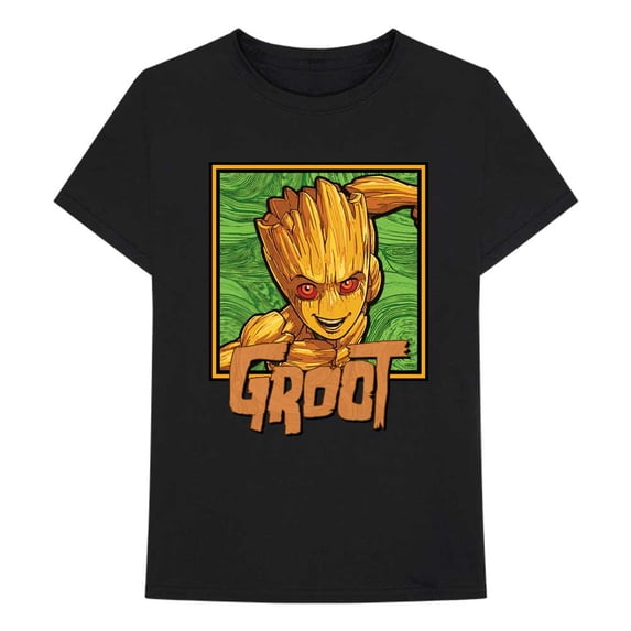 Marvel Comics Unisex T-Shirt I am Groot - Groot Square (Small)