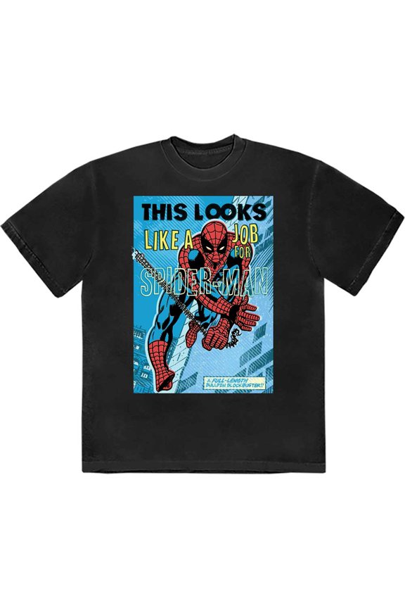 Marvel Comics Unisex T-Shirt Looks Like A Job For Spider -Man