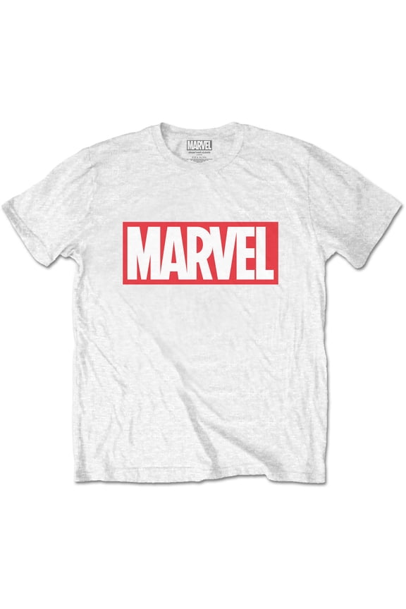 Marvel Comics Unisex T-Shirt Marvel Box Logo (Large)