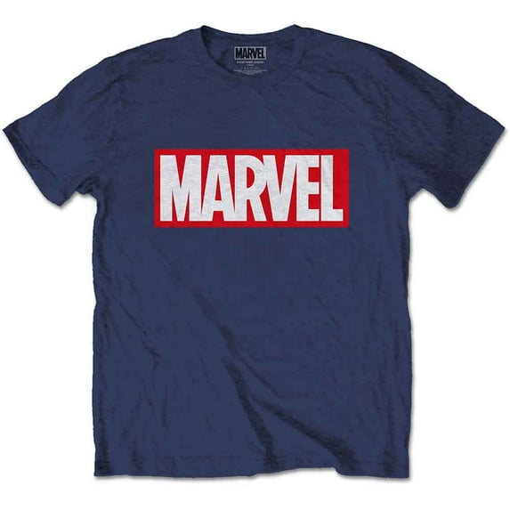 Marvel Comics Unisex T-Shirt Marvel Box Logo (Large)