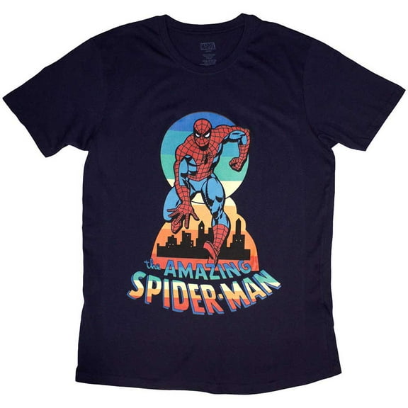Marvel Comics Unisex T-Shirt: Spider-Man Keyhole (Medium)