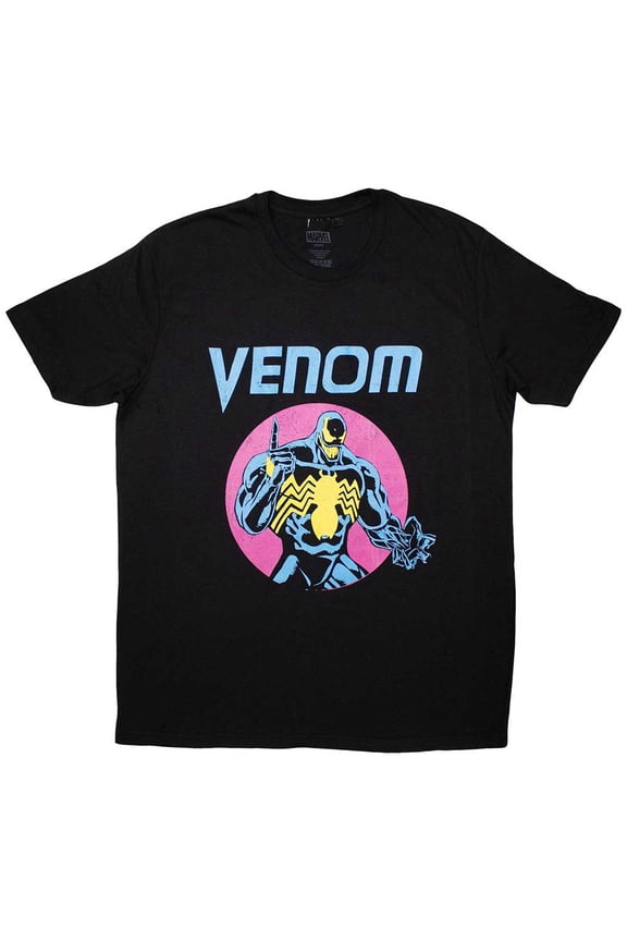 Marvel Comics Unisex T-Shirt: Venom Purple Circle (Large)