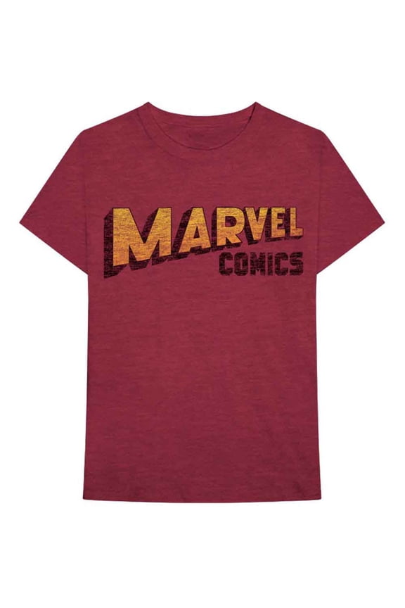 Marvel Comics Unisex T-Shirt Warped Logo (Large)