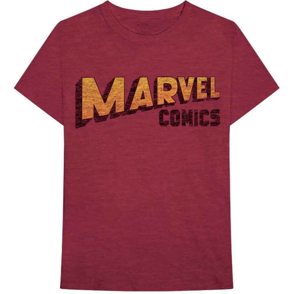 Marvel Comics Unisex T-Shirt Warped Logo (Large)