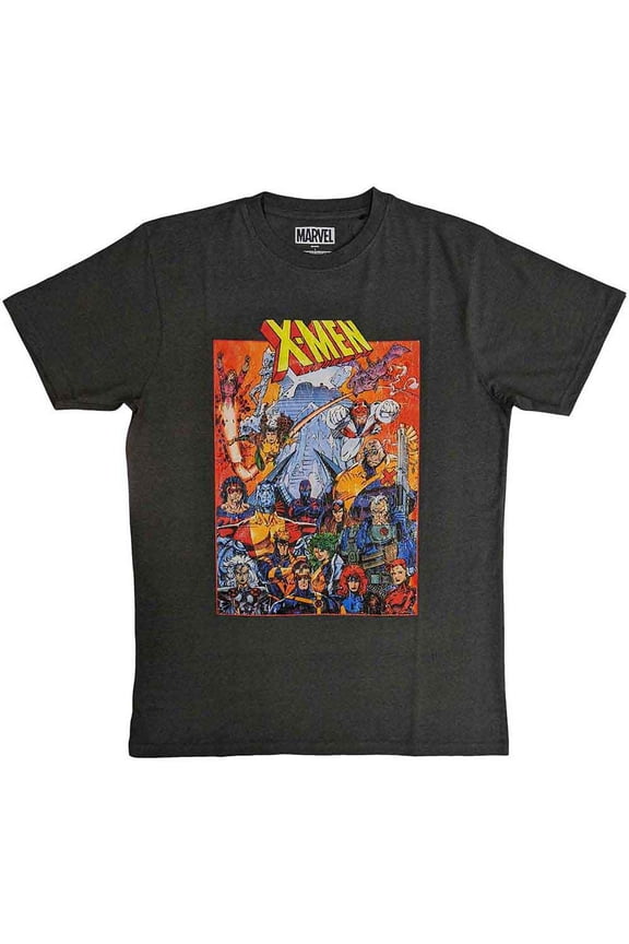 Marvel Comics Unisex T-Shirt: X-Men Full Characters (Large)