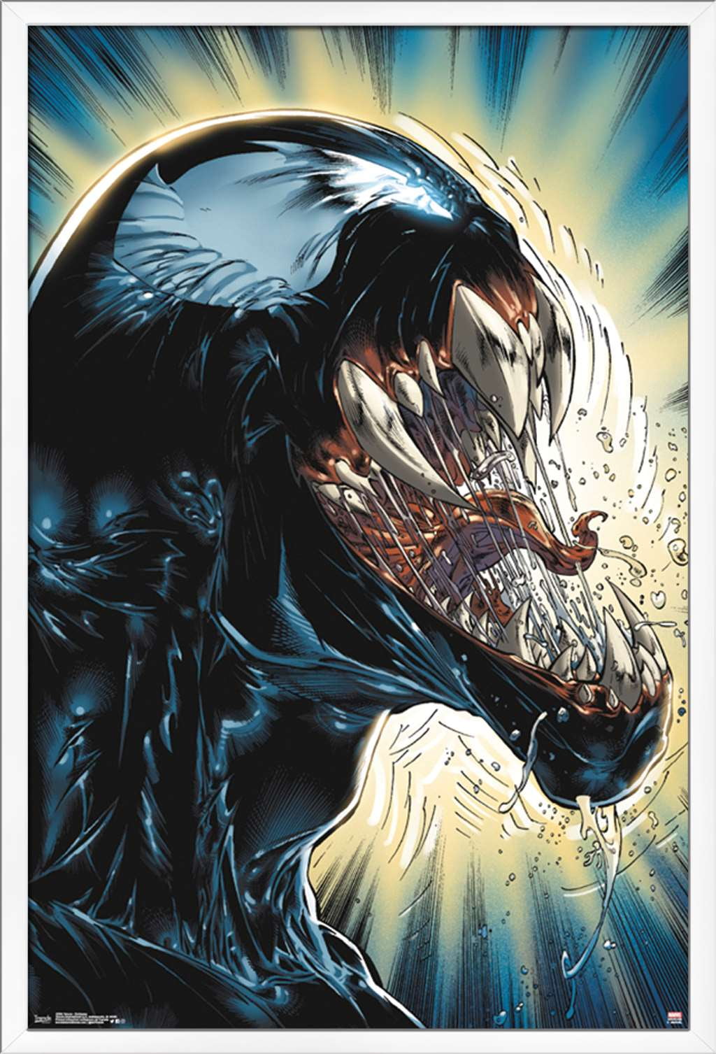 Marvel Comics - Venom - Darkness Wall Poster, 22.375" x 34", Framed