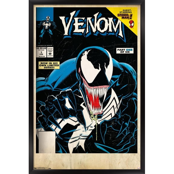 Marvel Comics Venom - Lethal Protector Cover #1 Wall Poster, 22.375" x 34" Framed