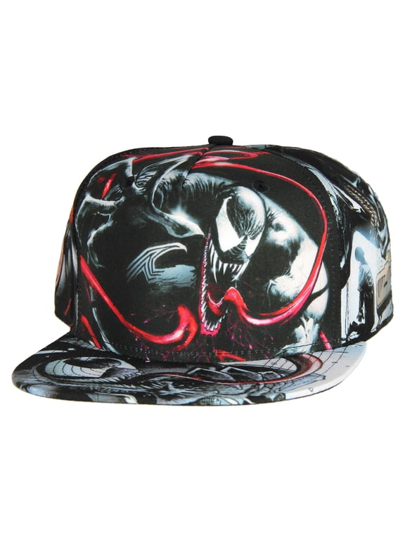 Comics Venom Sublimated All Over Print Snapback Hat