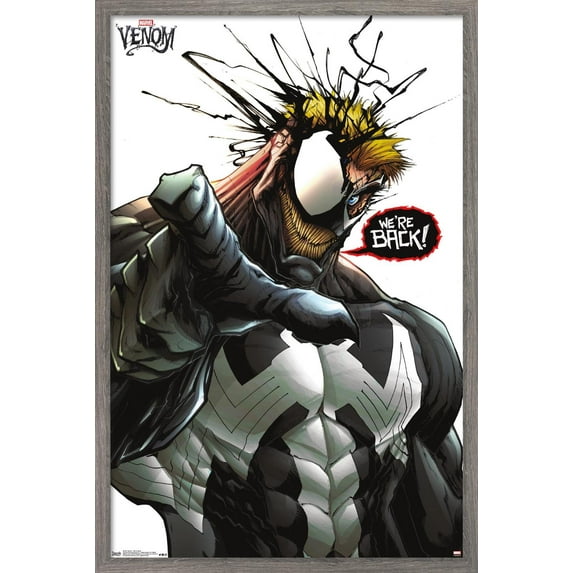 Marvel Comics - Venom - We're Back Wall Poster, 14.725" x 22.375", Framed