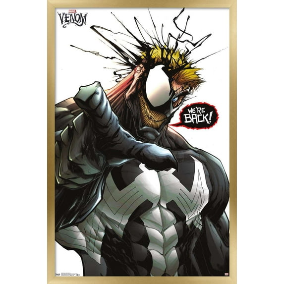 Marvel Comics - Venom - We're Back Wall Poster, 22.375" x 34", Framed